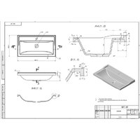 Умывальник Versalia Fiesta 80 Grey - Превью изображения №3 — Интернет-магазин Time-Shop