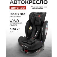 Детское автокресло Forsage Kids BS12 (black) - Превью изображения №7 — Интернет-магазин Time-Shop