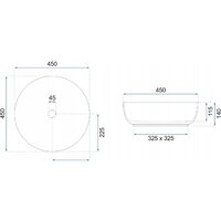Умывальник Rea Elma U8493 - Превью изображения №6 — Интернет-магазин Time-Shop
