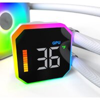 Система жидкостного охлаждения для процессора Montech HyperFlow Digital 360 (белый) - Превью изображения №6 — Интернет-магазин Time-Shop