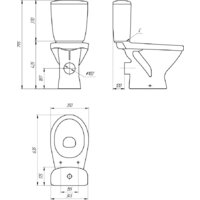 Унитаз напольный Cersanit Melar 031 3/6 DPL EO 64234 - Превью изображения №13 — Интернет-магазин Time-Shop