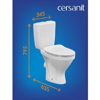 Унитаз напольный Cersanit Melar 031 3/6 DPL EO 64234 - Превью изображения №12 — Интернет-магазин Time-Shop