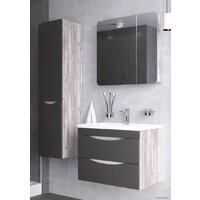  Grossman Тумба под умывальник Талис 80 108014 (белый глянец/бетон пайн) - Превью изображения №2 — Интернет-магазин Time-Shop