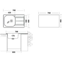 Кухонная мойка Ukinox Спектр SPM788.480 GT6K 1R - Превью изображения №8 — Интернет-магазин Time-Shop