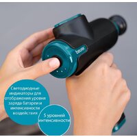 Перкуссионный массажер Beurer MG 99 LE (черный/бирюзовый) - Превью изображения №7 — Интернет-магазин Time-Shop