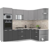 Интерлиния Мила Лайт 1.68x2.6 правая (серебристый/антрацит/малага)