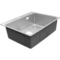 Кухонная мойка GranFest Metal нержавеющая сталь AISI 304 GF-5949 серебро - Превью изображения №5 — Интернет-магазин Time-Shop