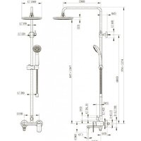 Душевая система  Bravat Opal F6125183CP-A1-RUS - Превью изображения №3 — Интернет-магазин Time-Shop