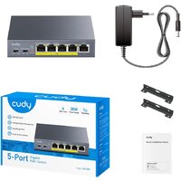 Неуправляемый коммутатор Cudy GS105P 1.0 - Превью изображения №2 — Интернет-магазин Time-Shop