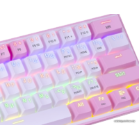 Клавиатура Redragon Fizz (розовый/белый) - Превью изображения №4 — Интернет-магазин Time-Shop