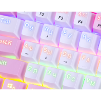 Клавиатура Redragon Fizz (розовый/белый) - Превью изображения №2 — Интернет-магазин Time-Shop
