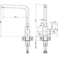 Смеситель GranFest QUARZ GF-Z5411 (серый) - Превью изображения №2 — Интернет-магазин Time-Shop
