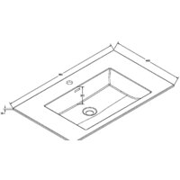Умывальник Vincea VCB-13800B - Превью изображения №2 — Интернет-магазин Time-Shop