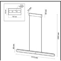 Подвесная люстра Odeon Light Satrion 6641/40L - Превью изображения №5 — Интернет-магазин Time-Shop
