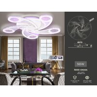 Припотолочная люстра Ambrella light Acrylica FA4476 - Превью изображения №9 — Интернет-магазин Time-Shop