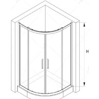 Душевой уголок RGW CL-54B 100х100 - Превью изображения №5 — Интернет-магазин Time-Shop