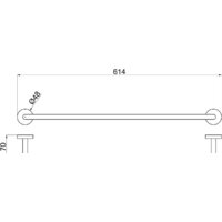 Держатель для полотенца Allen Brau Priority 6.31011-BN - Превью изображения №2 — Интернет-магазин Time-Shop