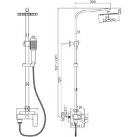 Душевая система  Ledeme L72417-1 - Превью изображения №2 — Интернет-магазин Time-Shop