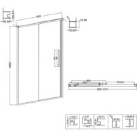Душевая дверь Niagara NG-64-10A 100x195 (хром/прозрачное стекло) - Превью изображения №11 — Интернет-магазин Time-Shop