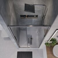 Душевая дверь Niagara NG-64-10A 100x195 (хром/прозрачное стекло) - Превью изображения №10 — Интернет-магазин Time-Shop