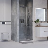 Душевая дверь Niagara NG-64-10A 100x195 (хром/прозрачное стекло) - Превью изображения №8 — Интернет-магазин Time-Shop