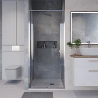 Душевая дверь Niagara NG-64-10A 100x195 (хром/прозрачное стекло) - Превью изображения №7 — Интернет-магазин Time-Shop