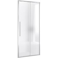 Душевая дверь Niagara NG-64-10A 100x195 (хром/прозрачное стекло) - Превью изображения №2 — Интернет-магазин Time-Shop