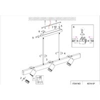 Подвесная люстра Favourite 4074-6P - Превью изображения №7 — Интернет-магазин Time-Shop