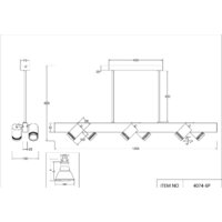 Подвесная люстра Favourite 4074-6P - Превью изображения №6 — Интернет-магазин Time-Shop