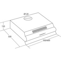 Кухонная вытяжка Akpo P3050 WK-7 (нержавеющая сталь) - Превью изображения №2 — Интернет-магазин Time-Shop