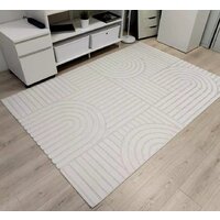 Ковер для жилой комнаты Radjab Carpet Сканди Сизаль Прямоугольник 10946A 12267RK (2.4x3.4, Krem/Krem) - Превью изображения №2 — Интернет-магазин Time-Shop