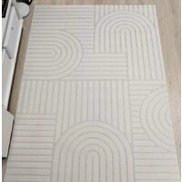 Ковер для жилой комнаты Radjab Carpet Сканди Сизаль Прямоугольник 10946A 12267RK (2.4x3.4, Krem/Krem) - Превью изображения №5 — Интернет-магазин Time-Shop