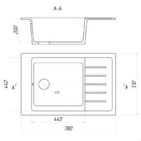 Кухонная мойка Gerhans B28 (песочный) - Превью изображения №2 — Интернет-магазин Time-Shop