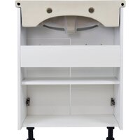  Doratiz Тумба Вега 60 под умывальник Балтика 60 (белый) - Превью изображения №3 — Интернет-магазин Time-Shop