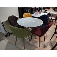 Кухонный стол Kenner R1000 (белый/стекло белое глянец) - Превью изображения №2 — Интернет-магазин Time-Shop