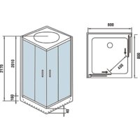 Душевая кабина WeltWasser WW500 Laine 804 - Превью изображения №9 — Интернет-магазин Time-Shop