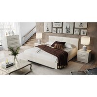 Кровать Трия Элис тип 1 с мягкой обивкой 160x200 (белый) - Превью изображения №2 — Интернет-магазин Time-Shop