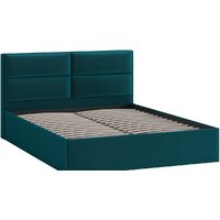 Кровать Трия Глосс универсальный тип 1 160x200 (велюр Confetti Izumrud) - Превью изображения №2 — Интернет-магазин Time-Shop