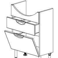  СанитаМебель Тумба Камелия 64.12 Д3 с умывальником Грация - Превью изображения №2 — Интернет-магазин Time-Shop