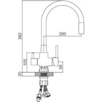 Смеситель Ledeme L74255B-2 - Превью изображения №2 — Интернет-магазин Time-Shop