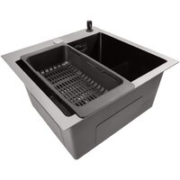 Кухонная мойка Stellar E4444NB (нано черный) - Превью изображения №4 — Интернет-магазин Time-Shop