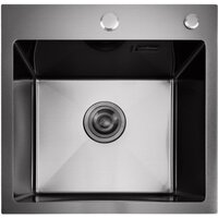 Кухонная мойка Stellar E4444NB (нано черный) - Превью изображения №5 — Интернет-магазин Time-Shop