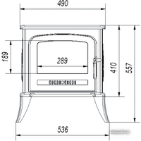 Свободностоящая печь-камин Kratki Koza K7 - Превью изображения №4 — Интернет-магазин Time-Shop