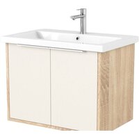 Дабер Тумба под умывальник 018 Cersanit Como 70 Т18.7С.0.18Б (бежевый/дуб бардолино/ручка белая)