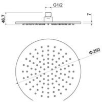 Душевая лейка Aquatek AQ2077CR - Превью изображения №3 — Интернет-магазин Time-Shop