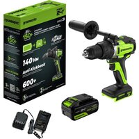 Ударная дрель-шуруповерт Greenworks GD24DD140 3707607CUB (с 1-им АКБ) - Превью изображения №12 — Интернет-магазин Time-Shop