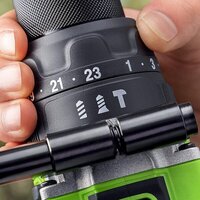 Ударная дрель-шуруповерт Greenworks GD24DD140 3707607CUB (с 1-им АКБ) - Превью изображения №7 — Интернет-магазин Time-Shop