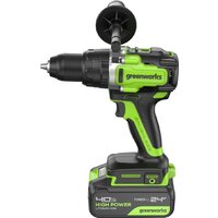 Ударная дрель-шуруповерт Greenworks GD24DD140 3707607CUB (с 1-им АКБ) - Превью изображения №16 — Интернет-магазин Time-Shop