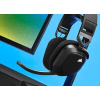 Наушники Corsair HS80 RGB Wireless (черный) - Превью изображения №12 — Интернет-магазин Time-Shop