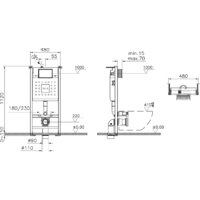 Инсталляция для унитаза Vitra V-Fix Core 800-1875 - Превью изображения №3 — Интернет-магазин Time-Shop